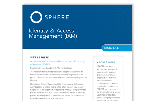 SPHERE Identity & Access Management (IAM) Brochure